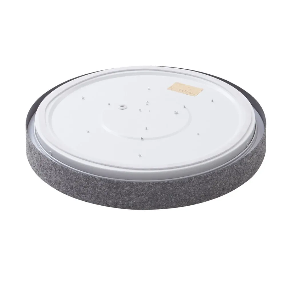 Lindby Loftlamper|Loftlamper > Smart LED-loftlampe Elmor Ø 39 cm grå RGB CCT