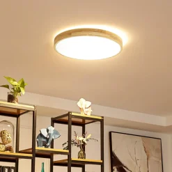 Lindby Gang|Loftlamper > Smart LED-loftlampe Innes træ Ø51cm RGB CCT Tuya