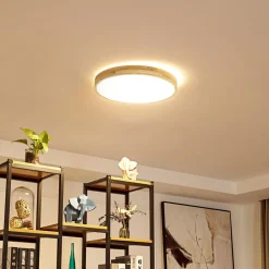 Gang|Loftlamper ^ Lindby Smart LED-loftlampe Innes træ Ø39cm RGB CCT Tuya