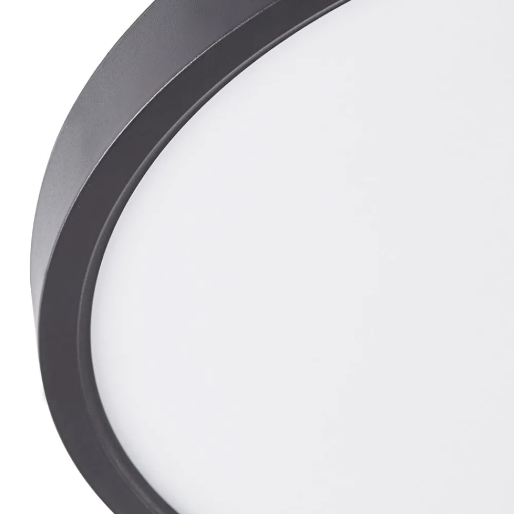 Lindby Loftlamper|Loftlamper > Smart LED loftlampe Pravin, Ø 50 cm, CCT, sort