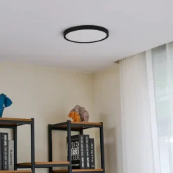 Lindby Loftlamper > Smart LED loftlampe Pravin, Ø 30 cm, CCT, sort
