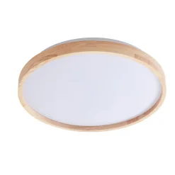 Lindby Loftlamper|Loftlamper > Smart LED-loftslampe Mirren træ Ø39,5 cm CCT Tuya