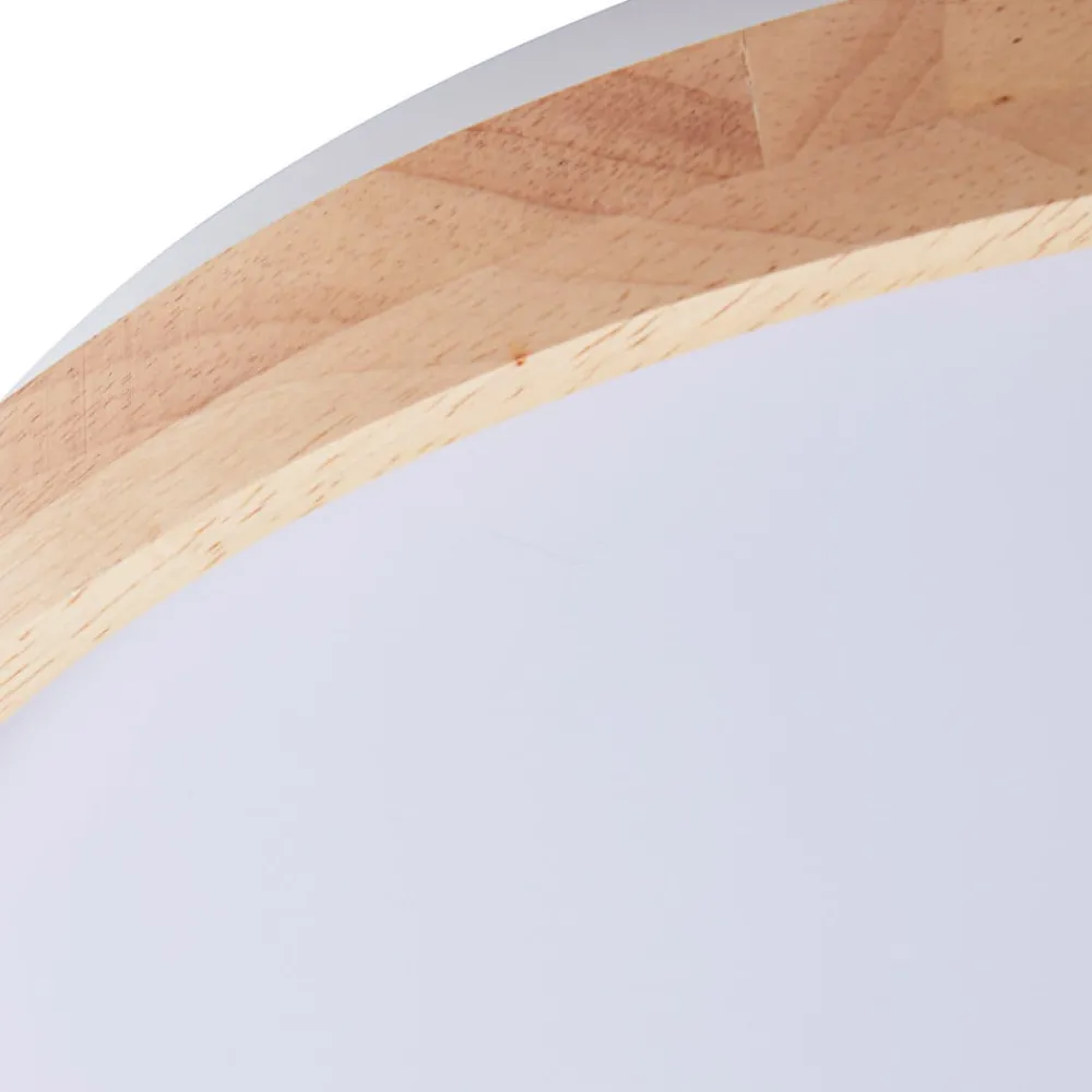 Lindby Loftlamper|Loftlamper > Smart LED-loftslampe Mirren træ Ø39,5 cm CCT Tuya