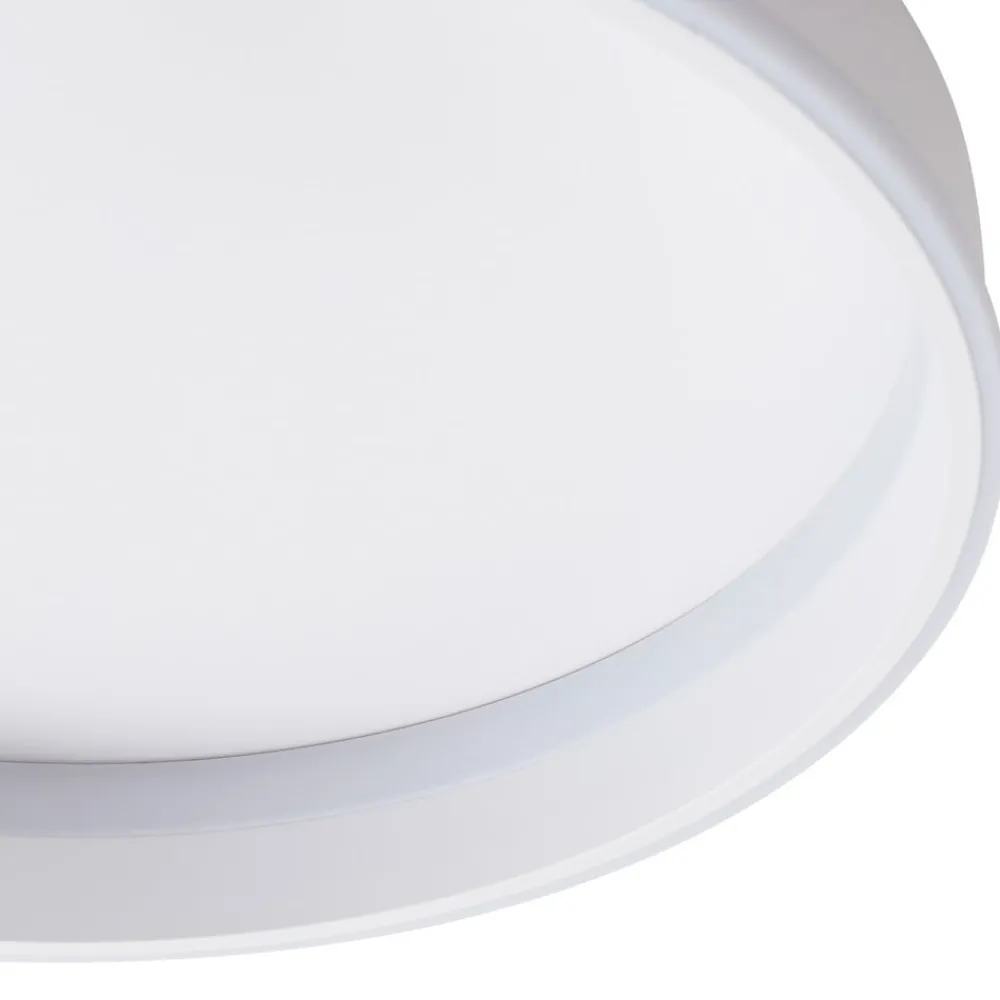 Gang|Loftlamper ^ Lindby Smart LED-loftslampe Yasmen, hvid, metal, CCT, Tuya