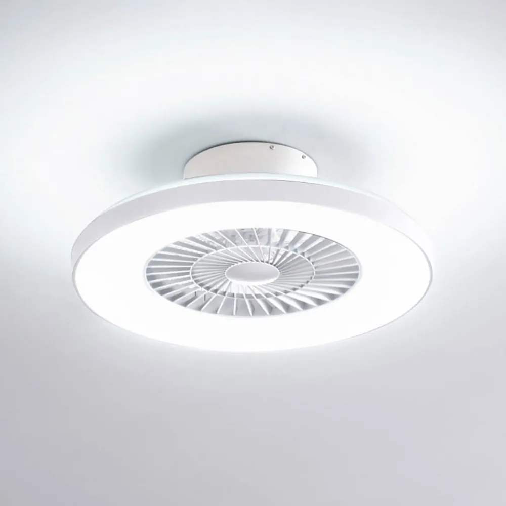Lindby Loftventilatorer > Smart LED-loftventilator Paavo, hvid, støjsvag, Tuya
