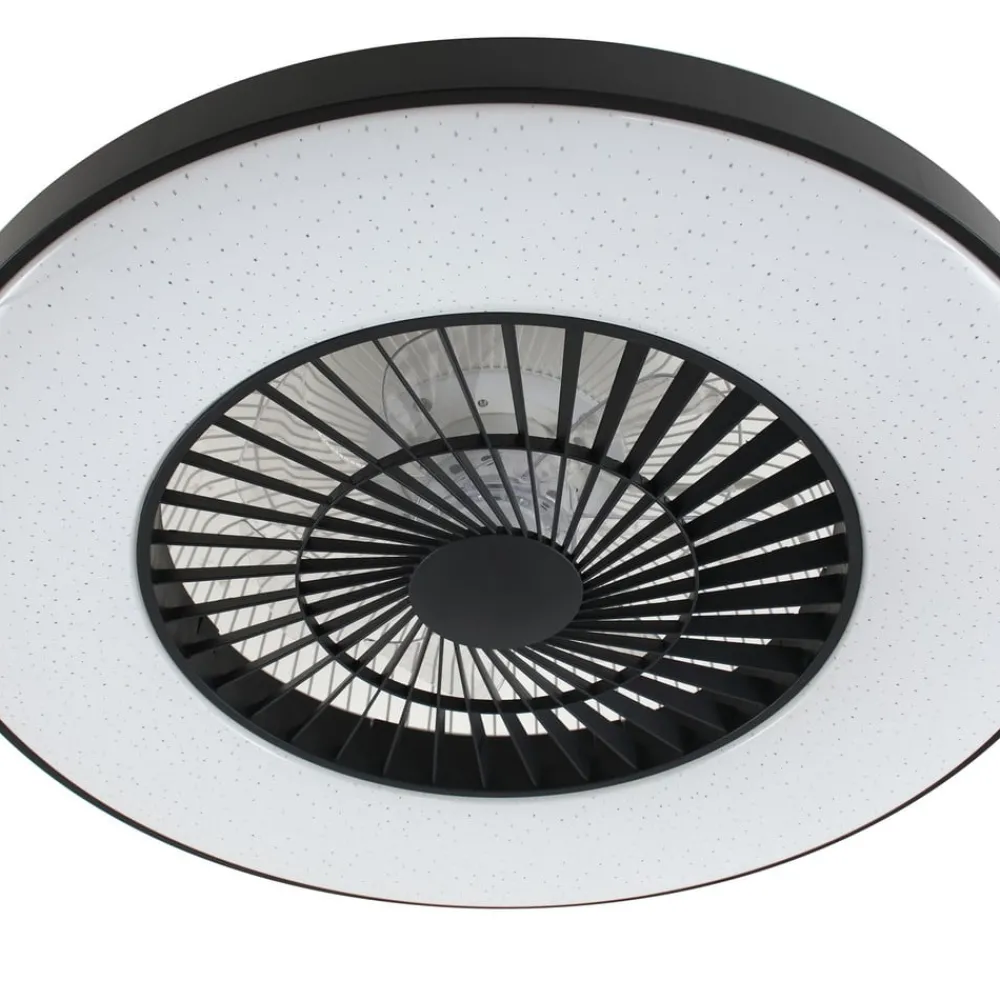 Lindby Loftventilatorer > Smart LED-loftventilator Paavo sort, lydsvag Tuya