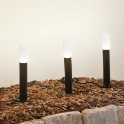 Lindby Terrassebelysning|Sokkellamper > Smart LED-sokkellampe Elvor, CCT, RGB, Tuya, 3 enheder