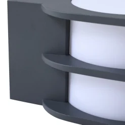 Lindby Væglamper > Smart LED udendørs væglampe Fyra, rund, CCT, RGB, Tuya