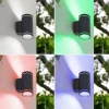 Lindby Solcellelamper|Terrassebelysning > Smart udendørs LED-væglampe Valtin CCT RGB Tuya IP54