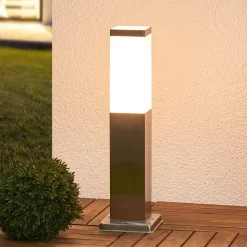 Lindby Sokkellamper > sokkelampe Lorian, 45 cm, stål, IP44, E27