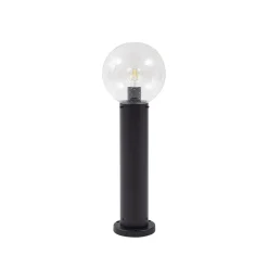 Lindby Terrassebelysning|Sokkellamper > sokkellampe Dangan, klar, højde 60 cm, glas, metal