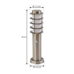 Lindby Sokkellamper Med Sensor|Sokkellamper > sokkellampe Hanja, sensor, stål, Ø 11,7 cm