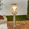 Lindby Terrassebelysning|Sokkellamper > Sokkellampe Noemi, grå, stål, 50 cm, IP44