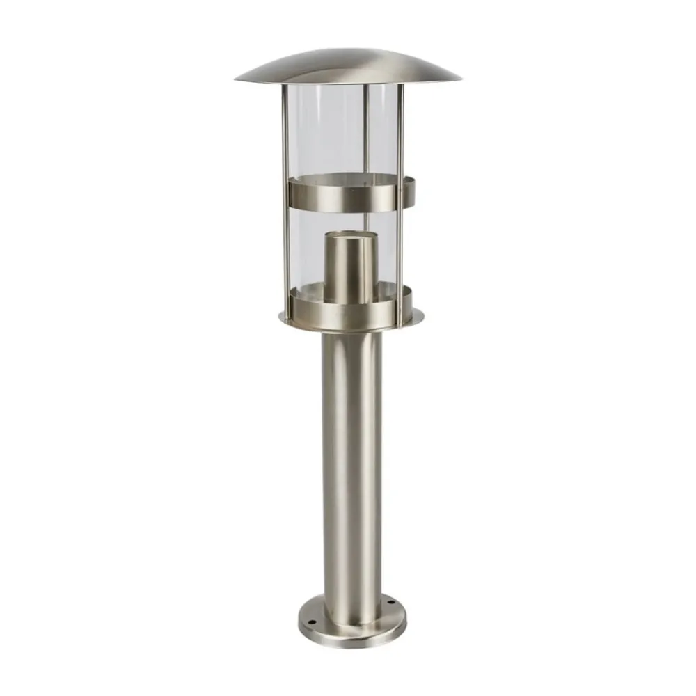Lindby Terrassebelysning|Sokkellamper > Sokkellampe Noemi, grå, stål, 50 cm, IP44