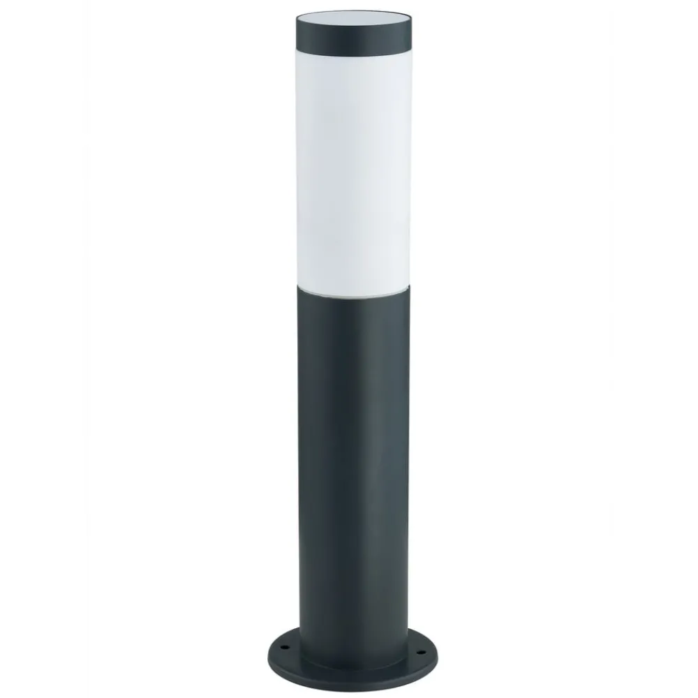 Lindby Terrassebelysning|Sokkellamper > sokkellampe Statius, højde 45 cm, antracit, stål