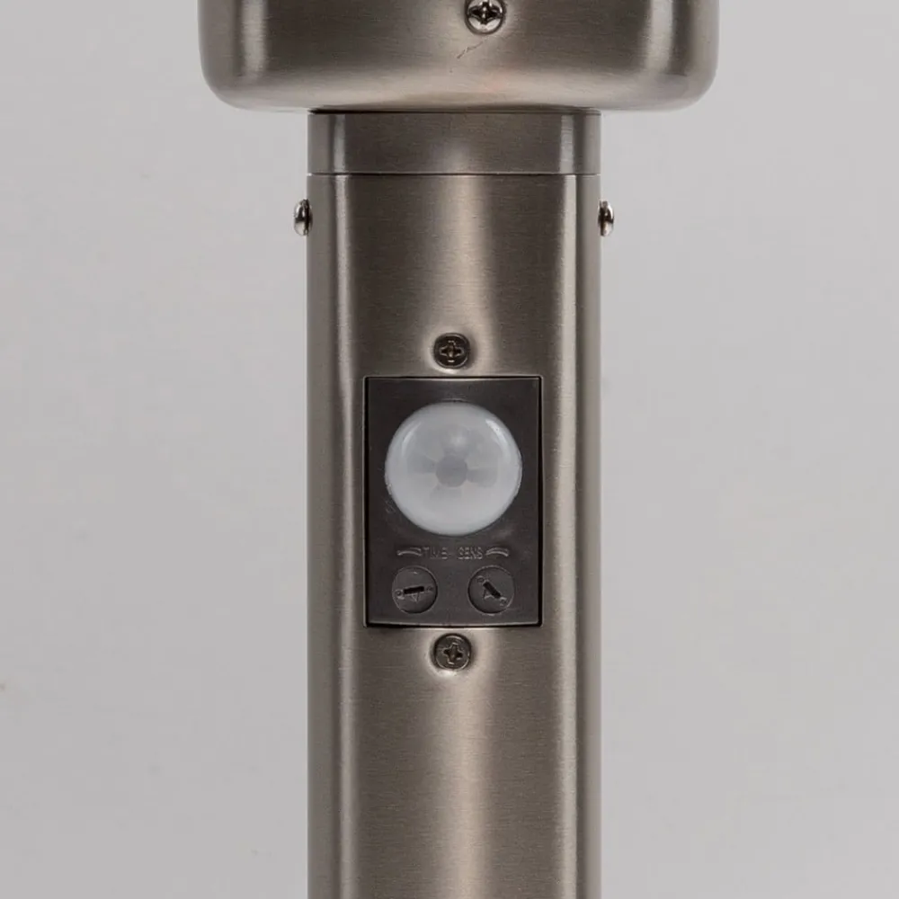 Lindby Sokkellamper Med Sensor|Terrassebelysning > sokkellampe Vedran, 45 cm, stål, sensor