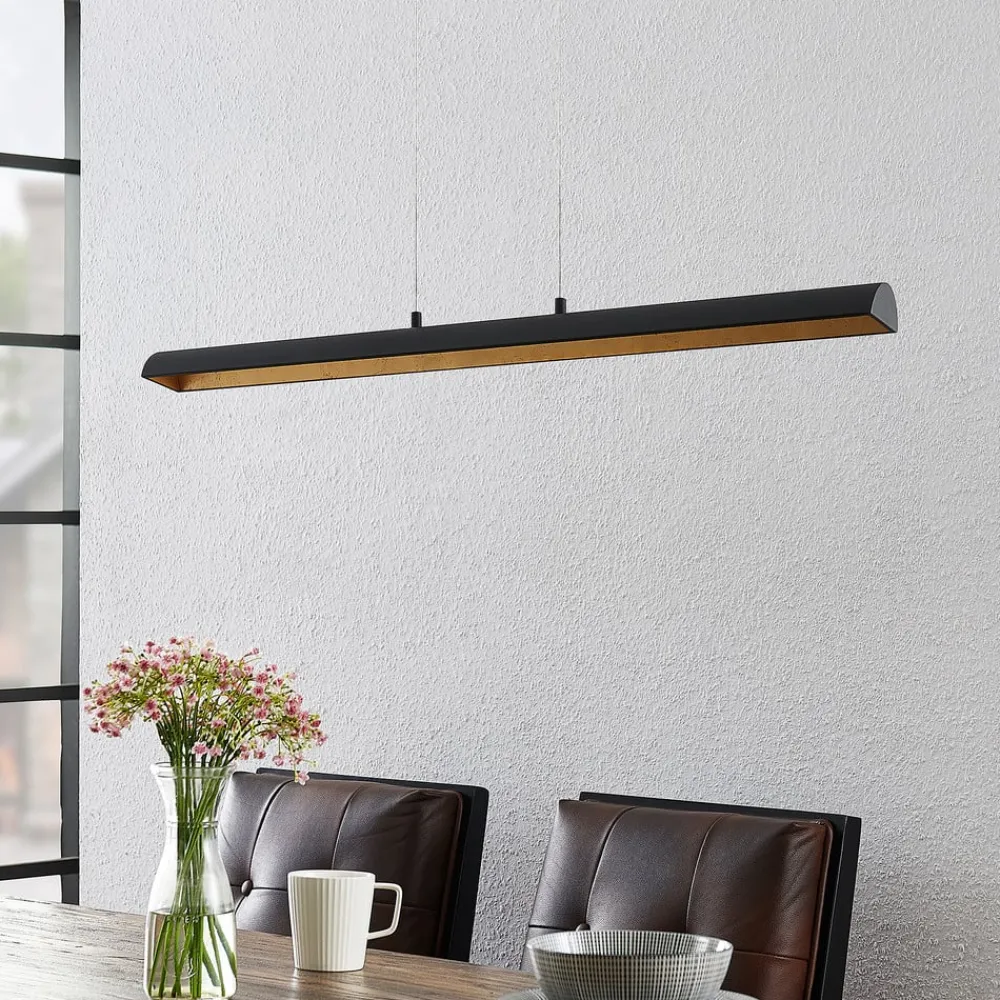 Lindby Pendellamper > Solvina LED-hængelampe til spisebord aflang