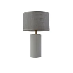 Pendellamper|Bordlamper ^ Lindby Sorscha bordlampe, hvid, jern, Ø 26 cm