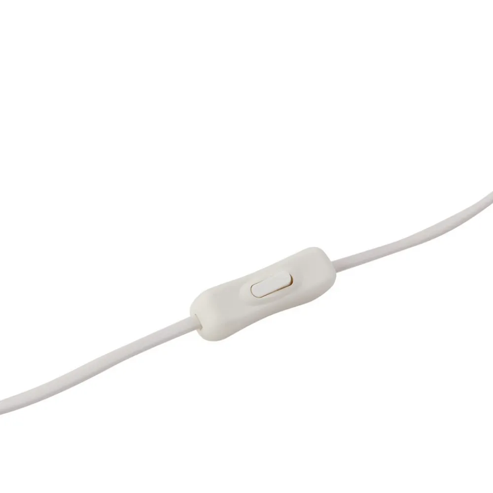 Pendellamper|Bordlamper ^ Lindby Sorscha bordlampe, hvid, jern, Ø 26 cm
