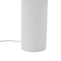 Pendellamper|Bordlamper ^ Lindby Sorscha bordlampe, hvid, jern, Ø 26 cm