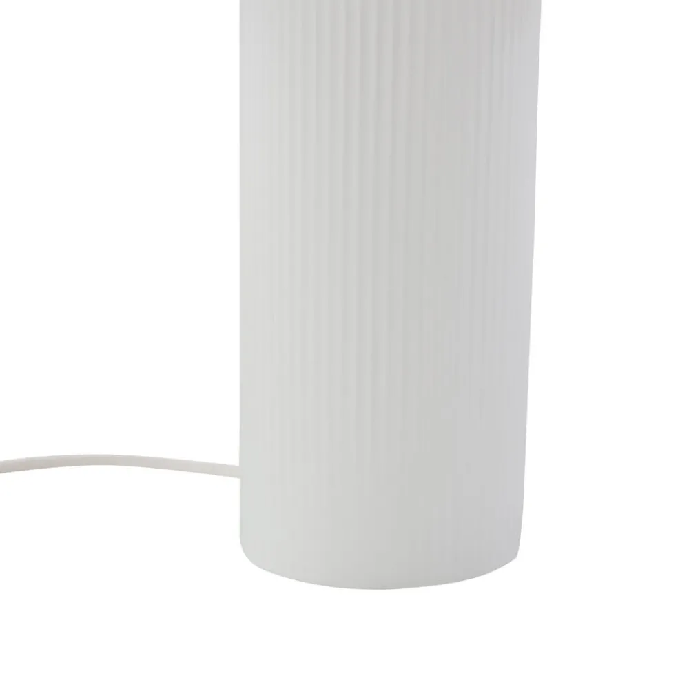 Pendellamper|Bordlamper ^ Lindby Sorscha bordlampe, hvid, jern, Ø 26 cm