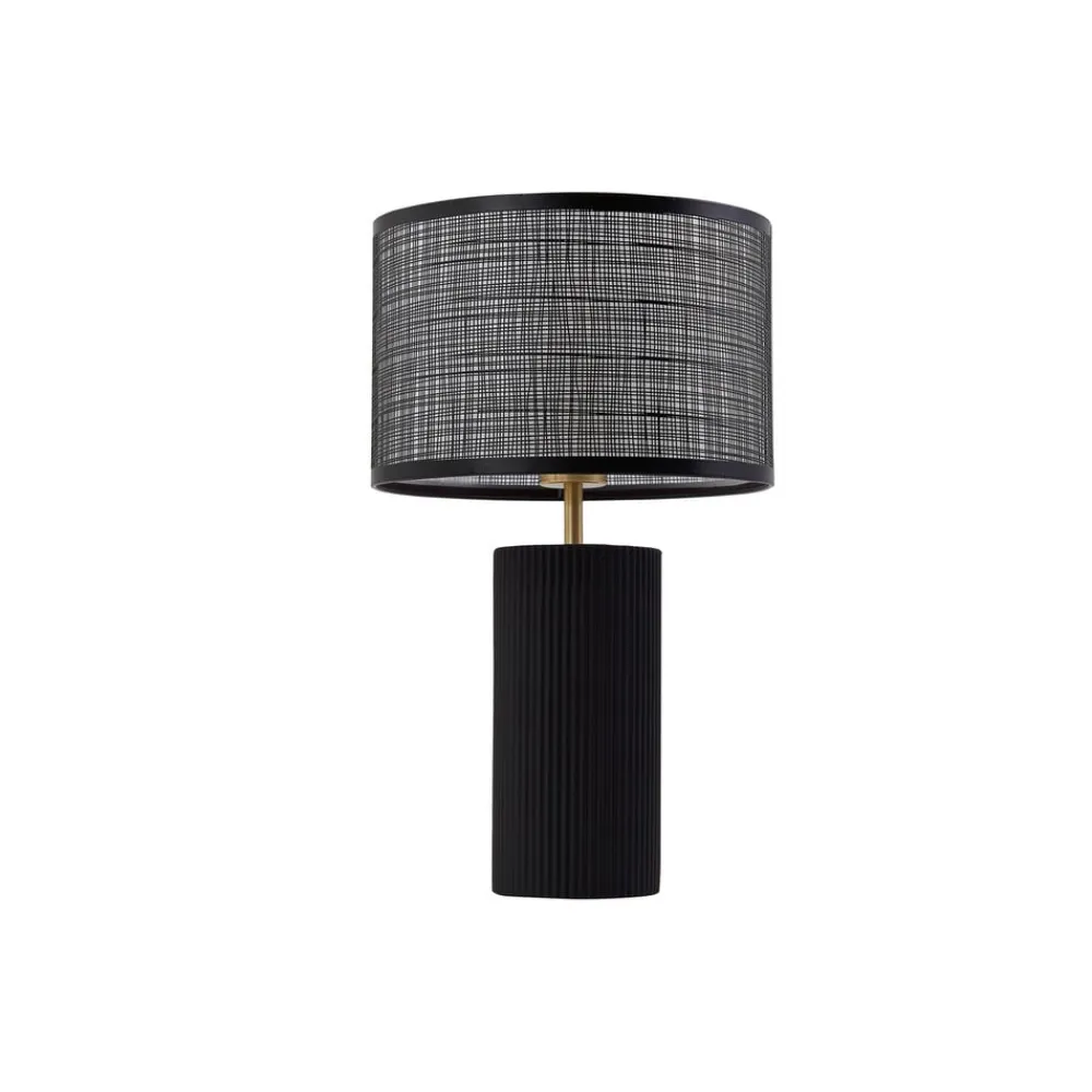 Lindby Bordlamper > Sorscha bordlampe, sort, jern, Ø 26 cm