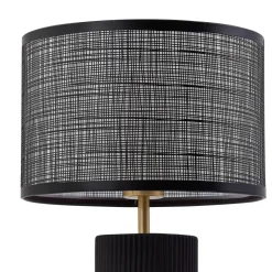 Lindby Bordlamper > Sorscha bordlampe, sort, jern, Ø 26 cm