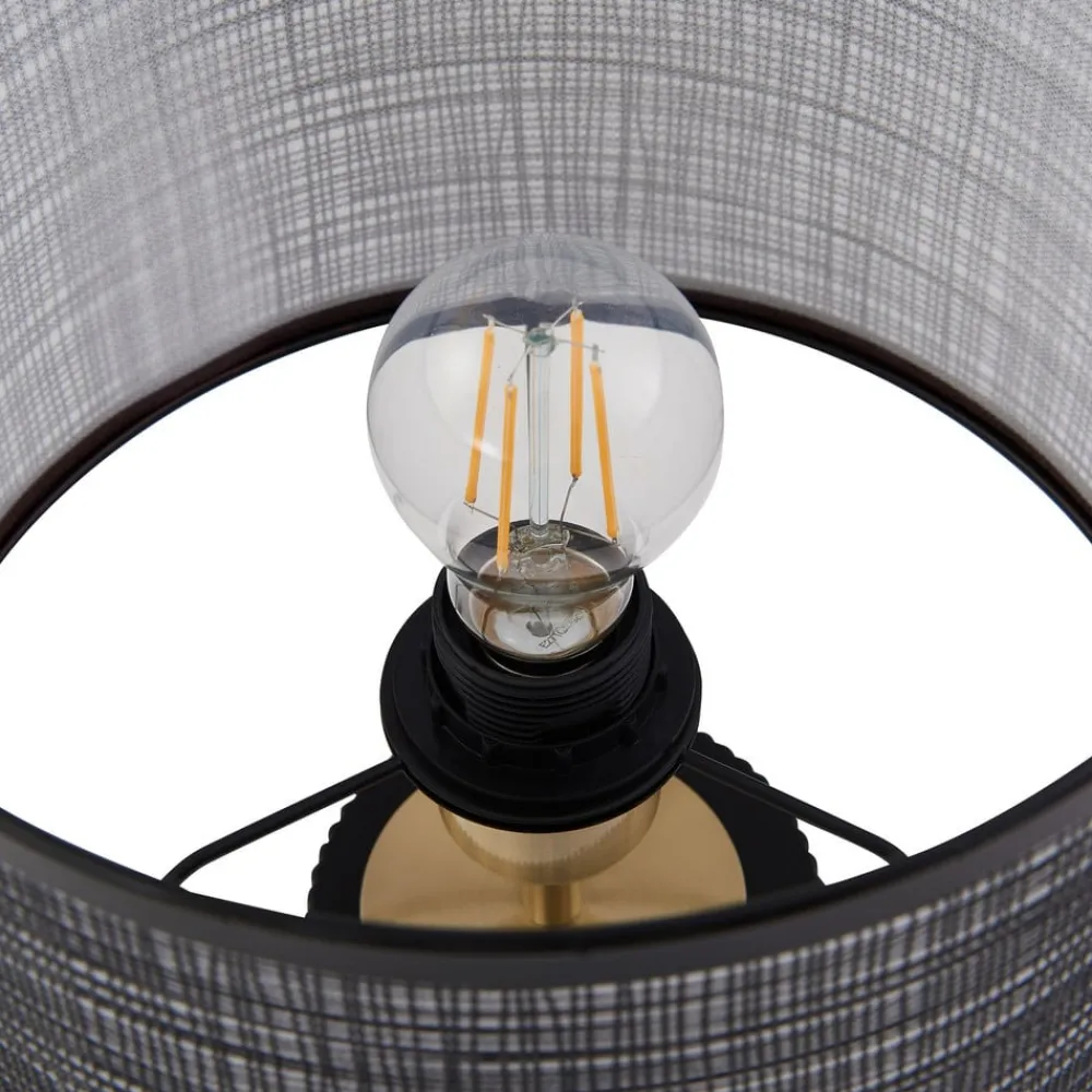 Lindby Bordlamper > Sorscha bordlampe, sort, jern, Ø 26 cm