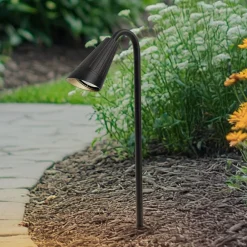 Lindby Terrassebelysning|Udendørs Spot > Sorvete lampe med jordspyd, sort, metal, højde 62 cm