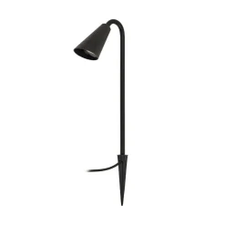 Lindby Terrassebelysning|Udendørs Spot > Sorvete lampe med jordspyd, sort, metal, højde 62 cm