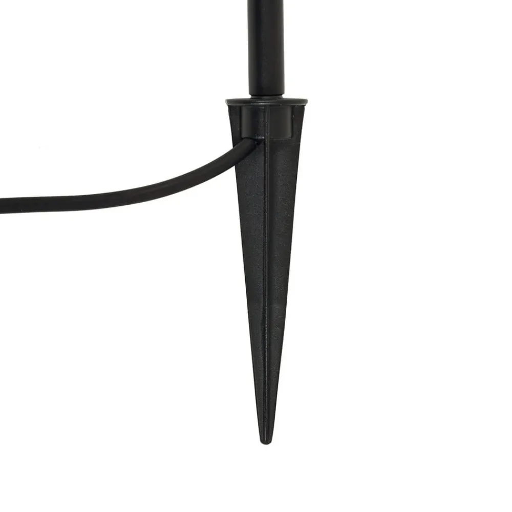 Lindby Terrassebelysning|Udendørs Spot > Sorvete lampe med jordspyd, sort, metal, højde 62 cm