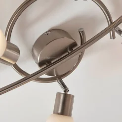 Lindby Loftlamper|Loftlamper > spotlight Arda, 75 cm, 6 lyskilder, nikkel, glas, E14