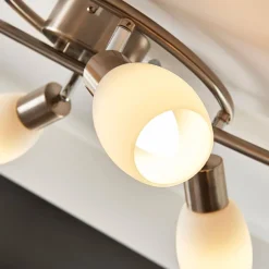 Lindby Loftlamper|Loftlamper > spotlight Arda, 75 cm, 6 lyskilder, nikkel, glas, E14