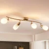 Lindby Loftlamper|Loftlamper > spotlight Arda, 70 cm, 4 lyskilder, nikkel, glas, E14