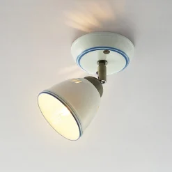 Lindby Loftlamper|Spotlights > spotlight Eneas, højde 16 cm, hvid, 1 lyskilde, keramik