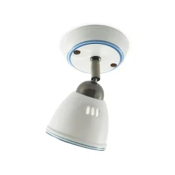 Lindby Loftlamper|Spotlights > spotlight Eneas, højde 16 cm, hvid, 1 lyskilde, keramik