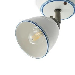 Lindby Loftlamper|Spotlights > spotlight Eneas, højde 16 cm, hvid, 1 lyskilde, keramik