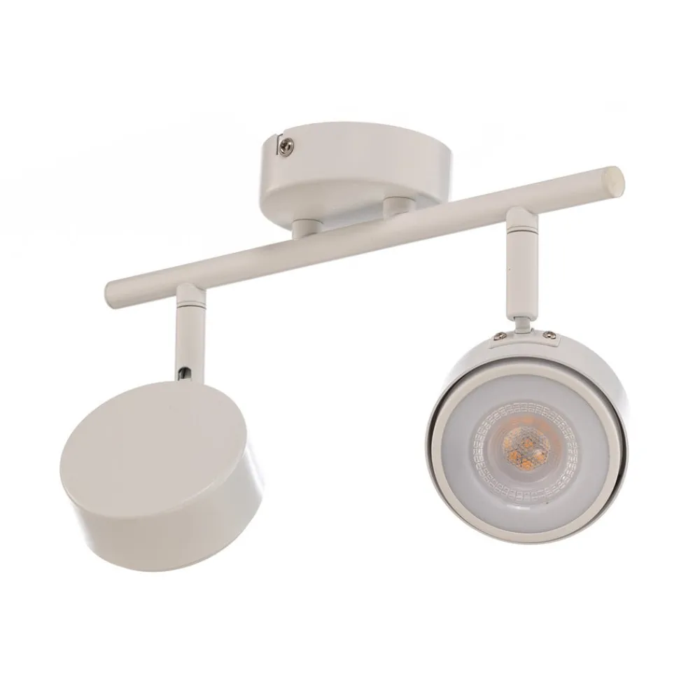 Lindby Arbejdsrum/Kontor|Loftlamper > spotlight Jyla, hvid, 4.000 K, 2-lys, GX53