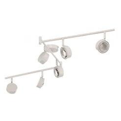 Arbejdsrum/Kontor ^ Lindby spotlight Jyla, hvid, linse, 3.000 K, 6-lys, GX53