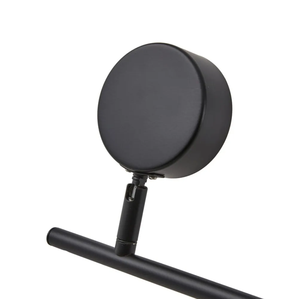 Lindby Arbejdsrum/Kontor|Loftlamper > spotlight Jyla, sort, linse, 3.000 K, 6-lys, GX53