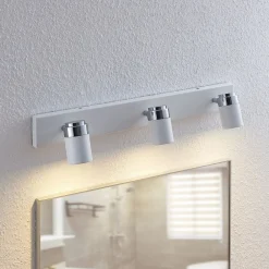 Lindby Loftlamper|Spotlights > spotlight Kardo, 3 lyskilder, hvid, metal, IP44