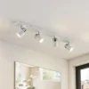 Loftlamper|Spotlights ^ Lindby spotlight Kardo, 4 lyskilder, hvid, metal, IP44