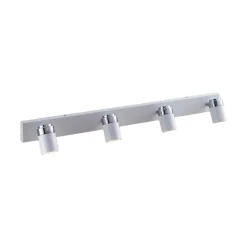 Loftlamper|Spotlights ^ Lindby spotlight Kardo, 4 lyskilder, hvid, metal, IP44