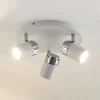 Loftlamper|Spotlights ^ Lindby spotlight Kardo, roundel, 3 lyskilder, hvid, metal, IP44