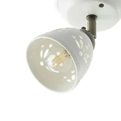 Lindby Gang|Pendellamper > spotlight Sanrike, højde 16 cm, 1 lyskilde, hvid, keramik