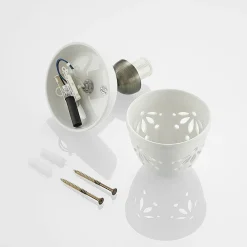 Lindby Gang|Pendellamper > spotlight Sanrike, højde 16 cm, 1 lyskilde, hvid, keramik