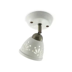 Lindby Gang|Pendellamper > spotlight Sanrike, højde 16 cm, 1 lyskilde, hvid, keramik
