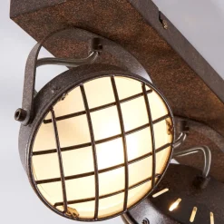 Lindby Loftlamper|Loftlamper > spotlight Tamin, 48 cm, rustfarvet, 3 lyskilder, glas