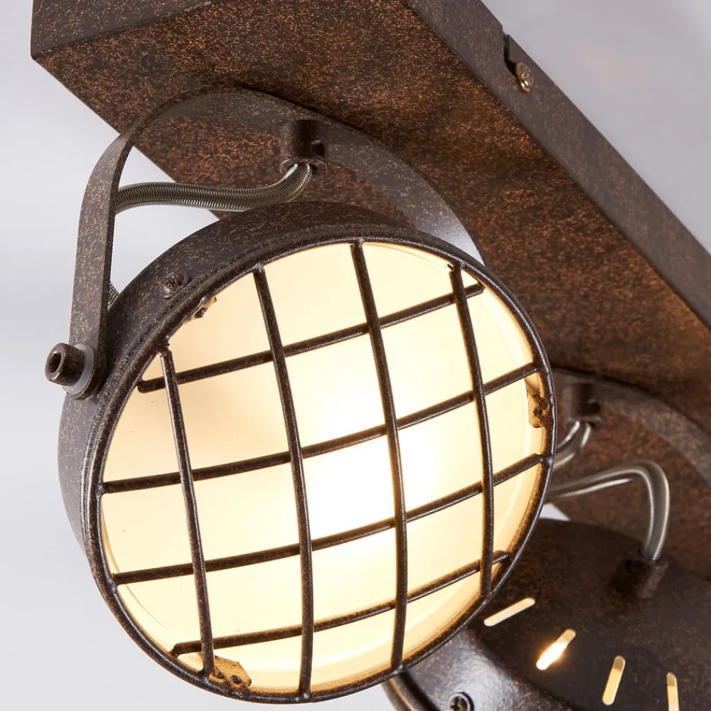 Lindby Loftlamper|Loftlamper > spotlight Tamin, 48 cm, rustfarvet, 3 lyskilder, glas