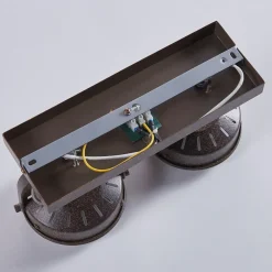 Lindby Loftlamper|Pendellamper > spotlight Tamin, rustfarvet, 2 lyskilder, glas, G9